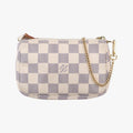 Mini Pochette Accessoires Azur Damier Canvas N58010 FL0037ミニポシェットアクセソワール アズール ダミエキャンバス N58010 FL0037