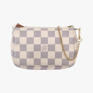 Mini Pochette Accessoires Azur Damier Canvas N58010 FL0037ミニポシェットアクセソワール アズール ダミエキャンバス N58010 FL0037