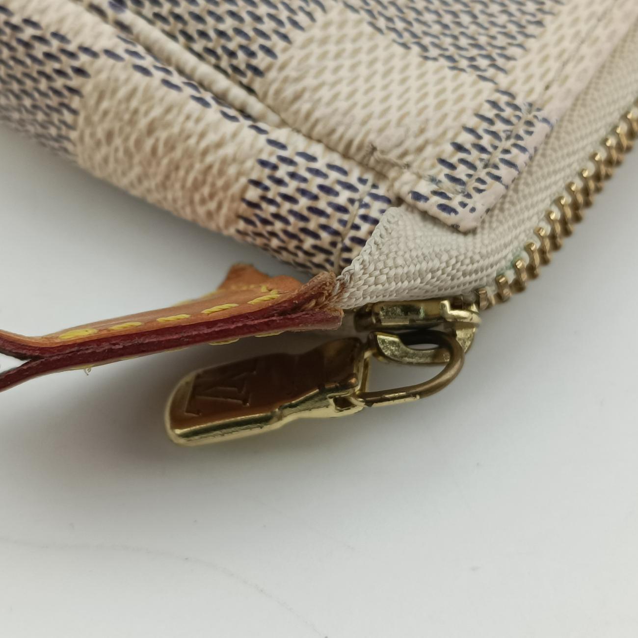 Mini Pochette Accessoires Azur Damier Canvas N58010 FL0037ミニポシェットアクセソワール アズール ダミエキャンバス N58010 FL0037