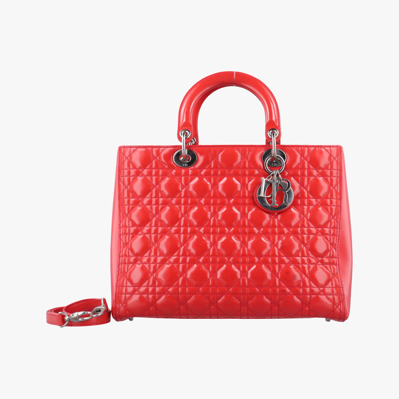 Lady Dior Red patent 13-BO-1122レディディオール レッド パテント 13-BO-1122