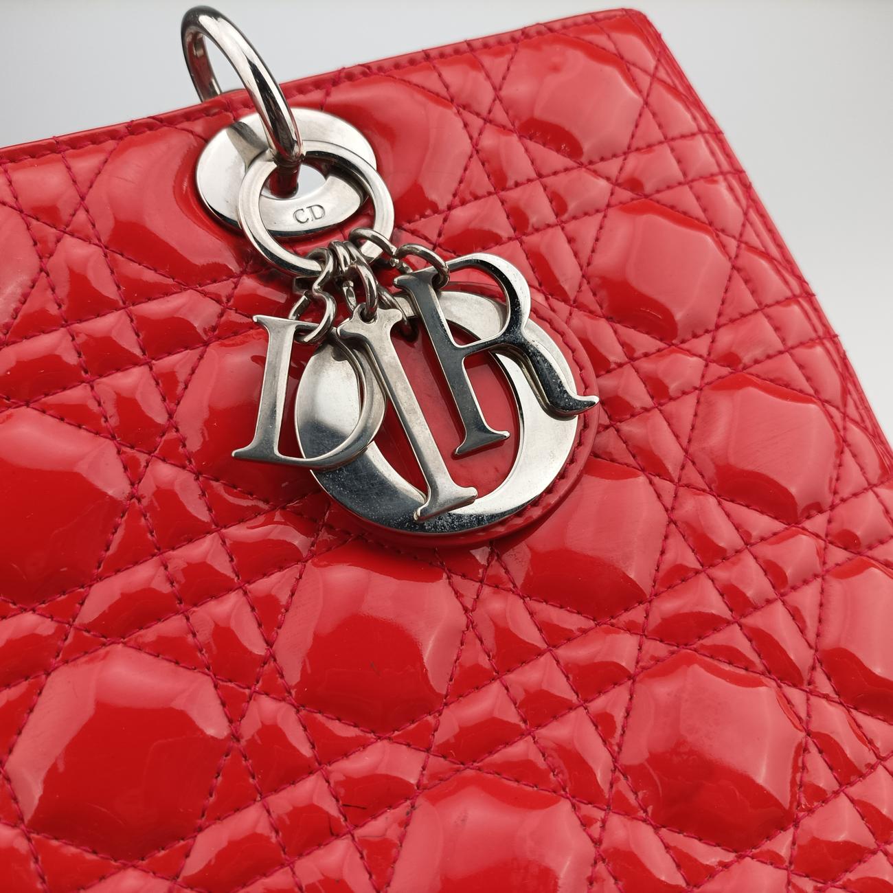 Lady Dior Red patent 13-BO-1122レディディオール レッド パテント 13-BO-1122