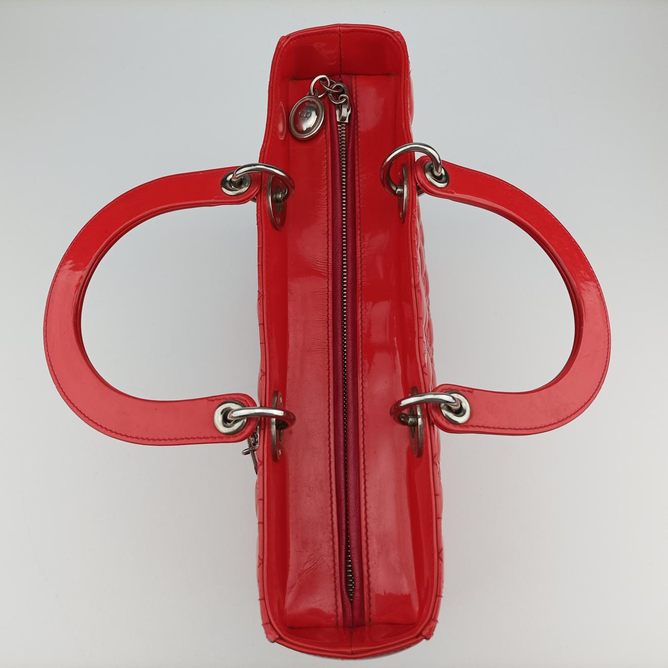 Lady Dior Red patent 13-BO-1122レディディオール レッド パテント 13-BO-1122