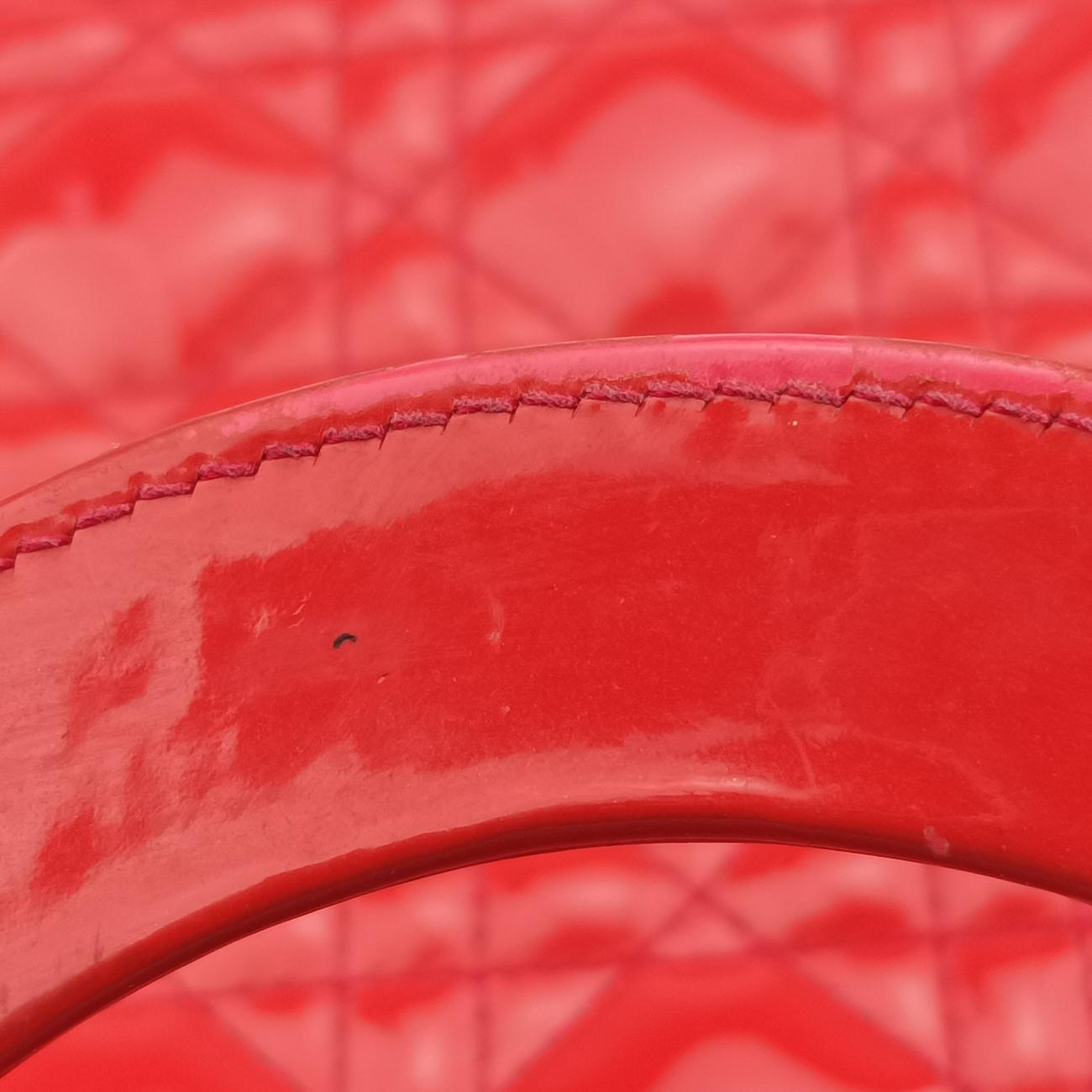 Lady Dior Red patent 13-BO-1122レディディオール レッド パテント 13-BO-1122