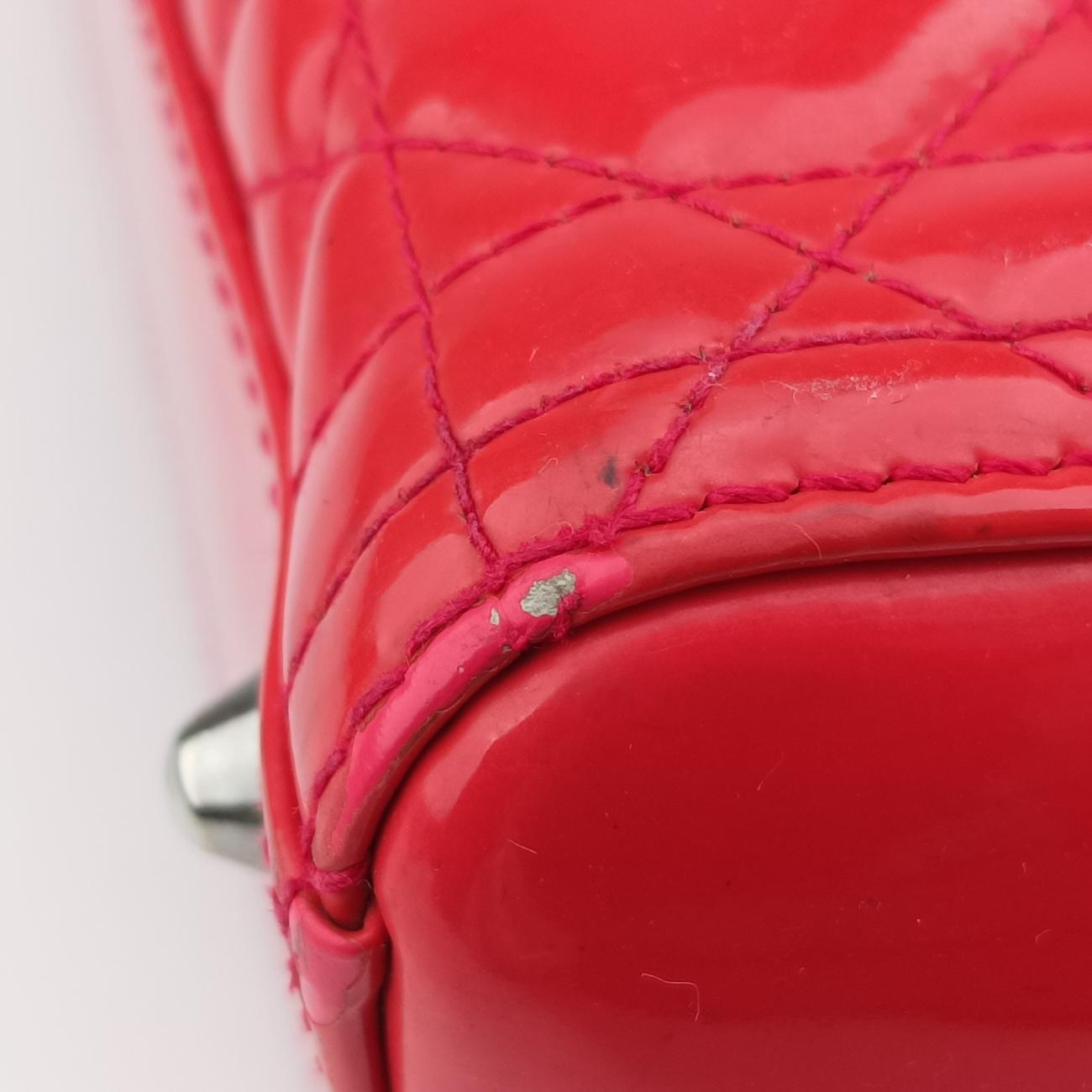 Lady Dior Red patent 13-BO-1122レディディオール レッド パテント 13-BO-1122