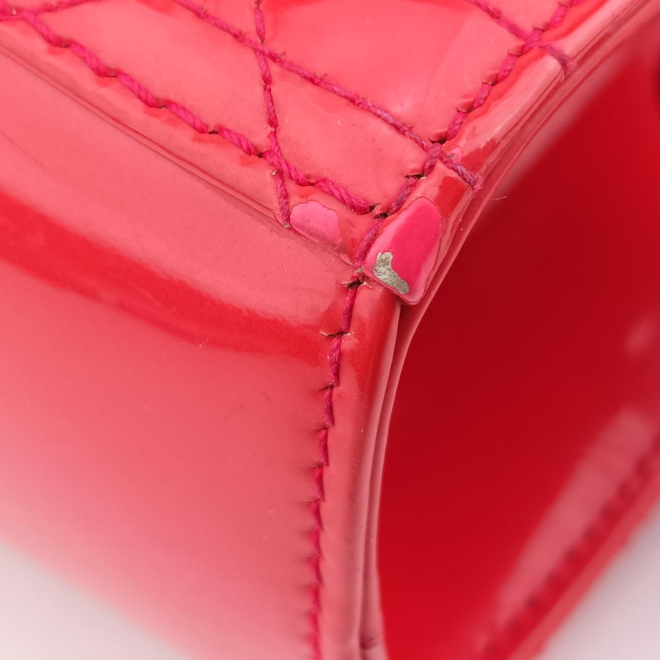 Lady Dior Red patent 13-BO-1122レディディオール レッド パテント 13-BO-1122