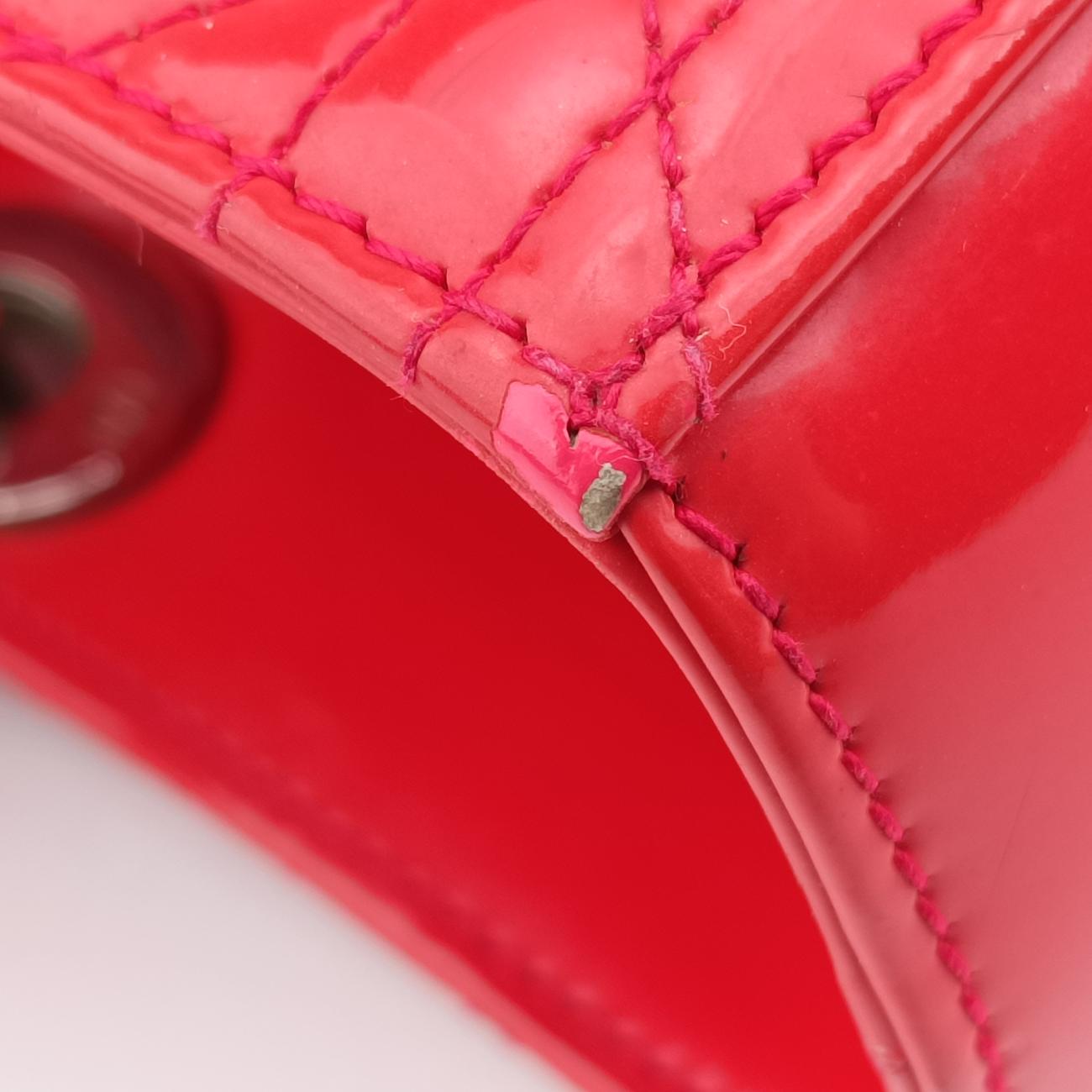 Lady Dior Red patent 13-BO-1122レディディオール レッド パテント 13-BO-1122