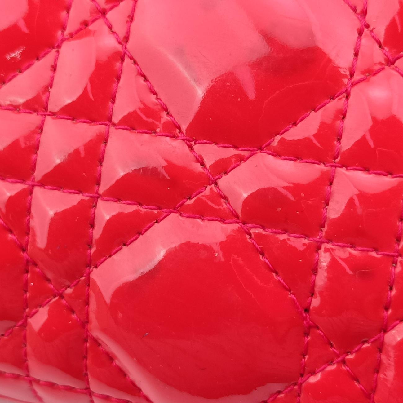 Lady Dior Red patent 13-BO-1122レディディオール レッド パテント 13-BO-1122