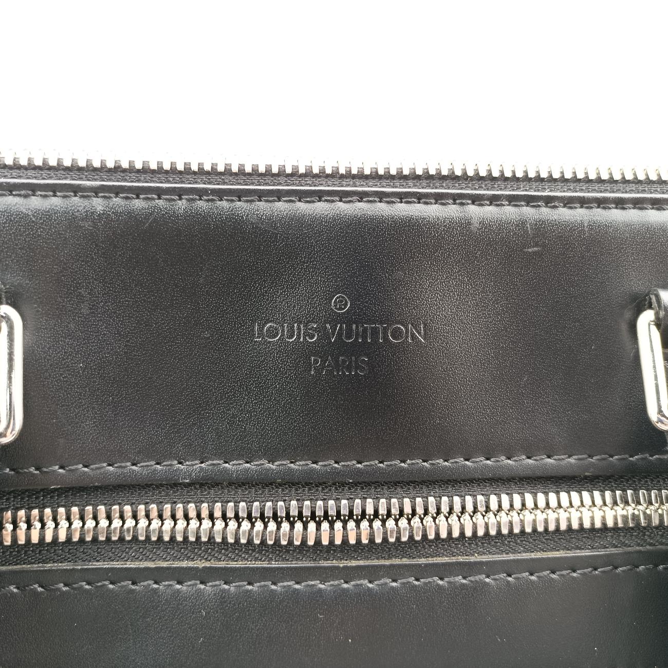 Porte-Documents Jour NM Noir Damier Graphite N48260 ICチップポルトドキュマンジュール PDJ NM ノワール ダミエ グラフィット N48260 ICチップ