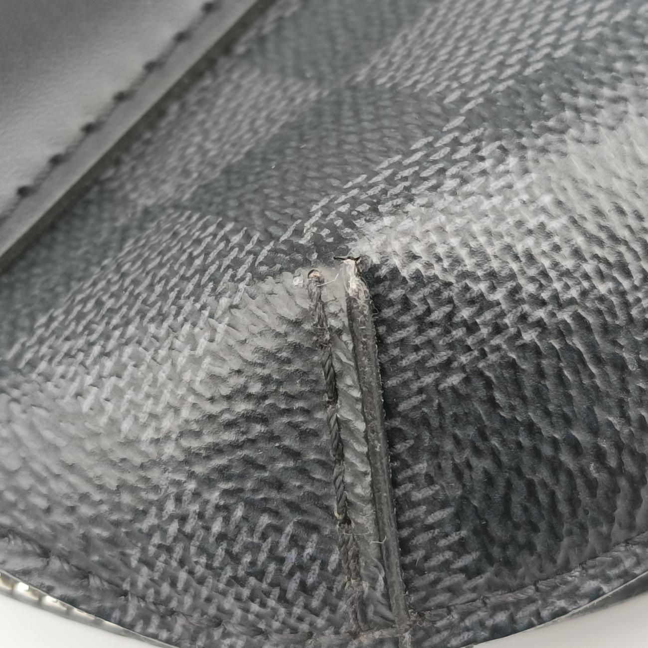 Porte-Documents Jour NM Noir Damier Graphite N48260 ICチップポルトドキュマンジュール PDJ NM ノワール ダミエ グラフィット N48260 ICチップ