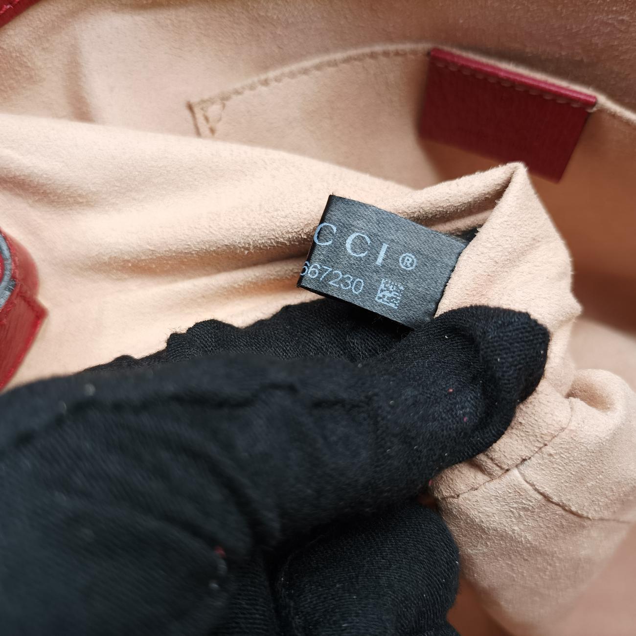 Ophidia Beige×Red×Multicolour PVC coated canvas x leather 547551 H030667230オフィディア ベージュ×レッド×マルチカラー PVCコーティングキャンバス×レザー 547551 H030667230