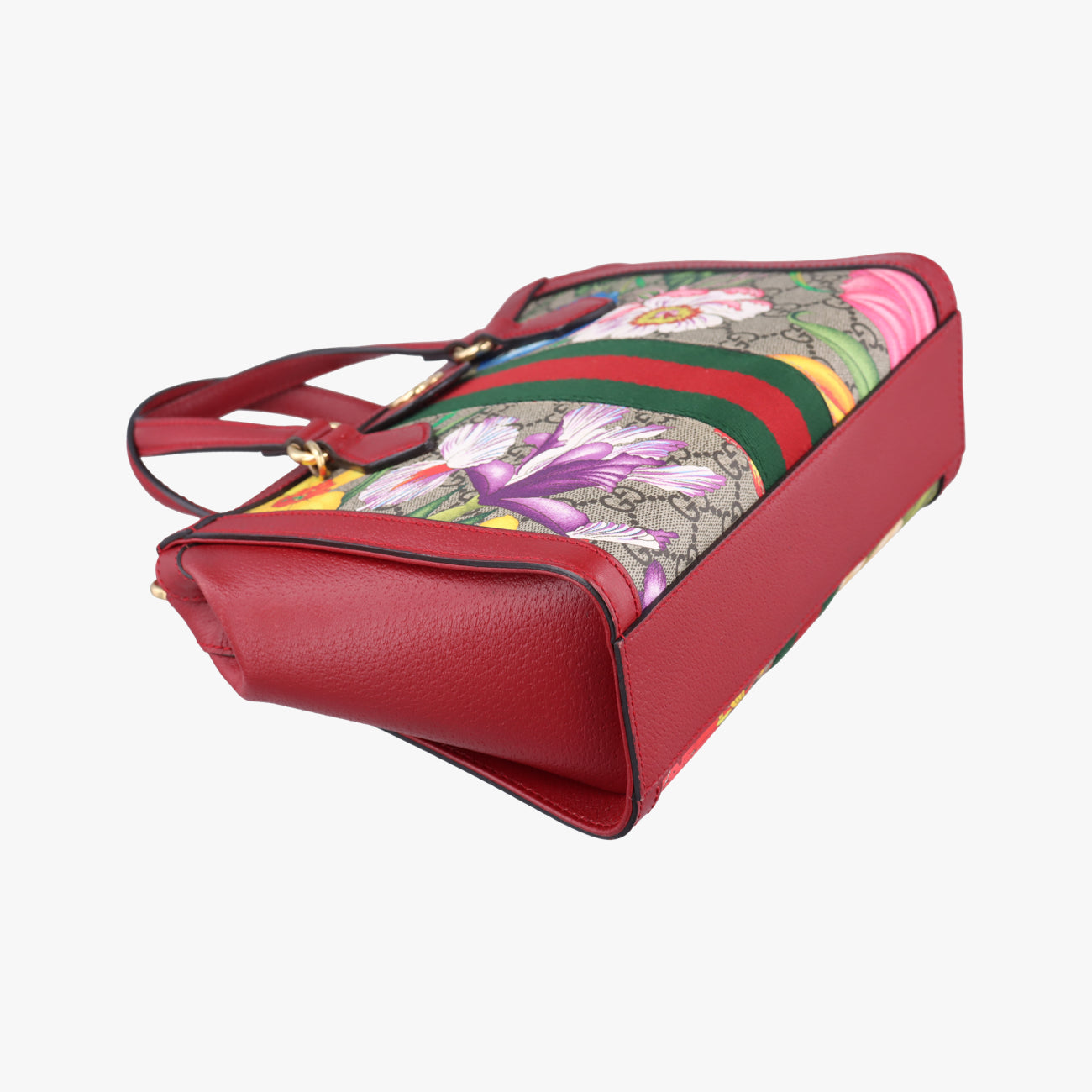 Ophidia Beige×Red×Multicolour PVC coated canvas x leather 547551 H030667230オフィディア ベージュ×レッド×マルチカラー PVCコーティングキャンバス×レザー 547551 H030667230