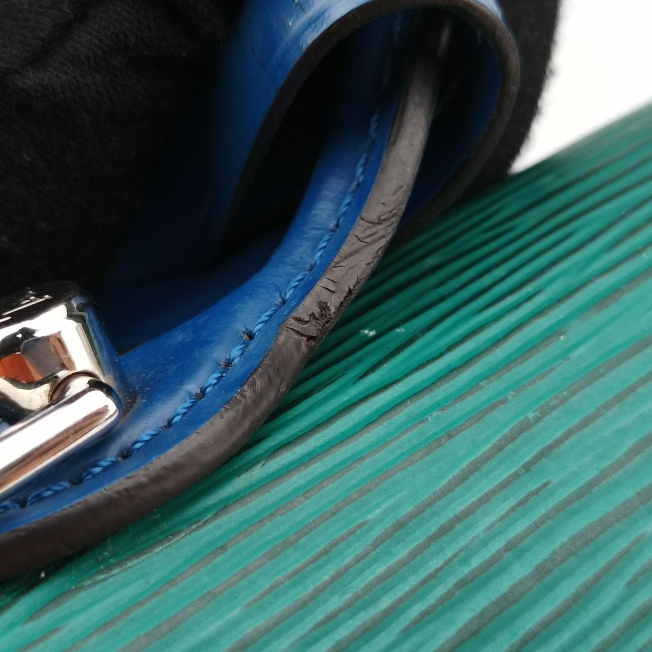 Néo Monceau Emeraude Green×Indigo Blue×Coquelicot Red Epi M55405 SR3169ネオ モンソー エメロードグリーン×インディゴブルー×コクリコ エピ M55405 SR3169