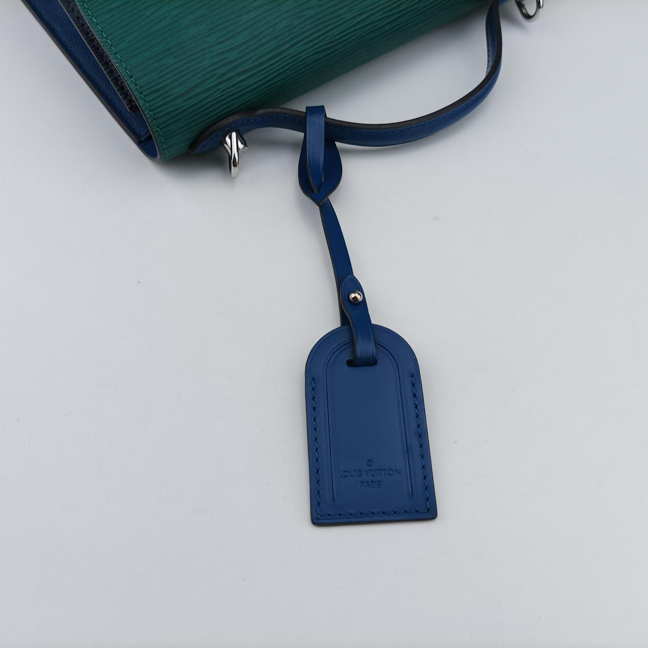 Néo Monceau Emeraude Green×Indigo Blue×Coquelicot Red Epi M55405 SR3169ネオ モンソー エメロードグリーン×インディゴブルー×コクリコ エピ M55405 SR3169