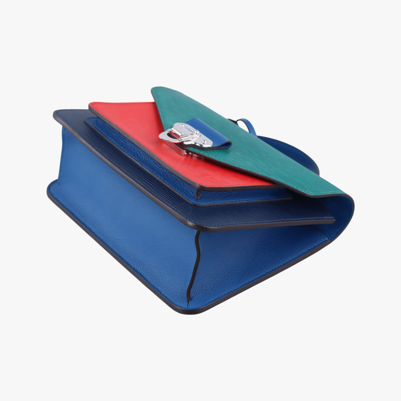 Néo Monceau Emeraude Green×Indigo Blue×Coquelicot Red Epi M55405 SR3169ネオ モンソー エメロードグリーン×インディゴブルー×コクリコ エピ M55405 SR3169