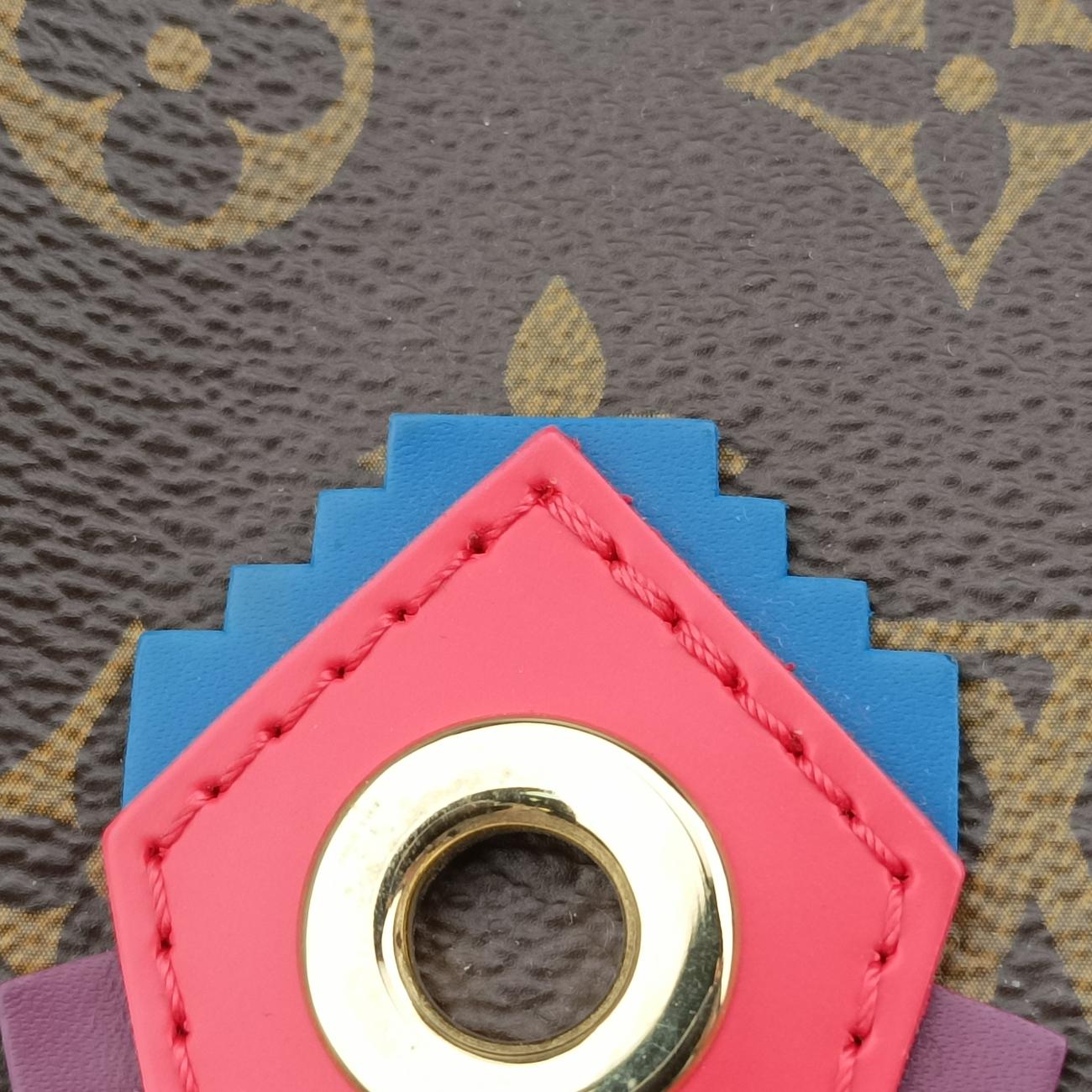 SPEEDY30 brown×Flamingo Monogram Totem M41665 DU2175スピーディ30 モノグラム/ブラウン系×フラミンゴ モノグラム トーテム M41665 DU2175