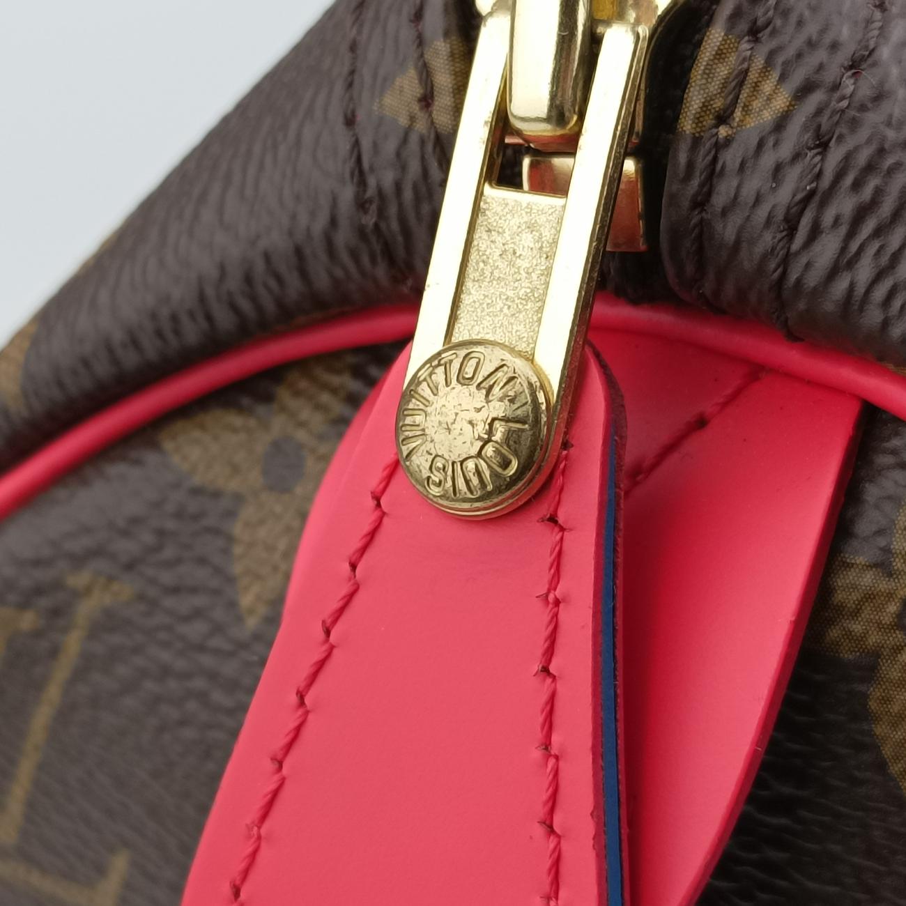 SPEEDY30 brown×Flamingo Monogram Totem M41665 DU2175スピーディ30 モノグラム/ブラウン系×フラミンゴ モノグラム トーテム M41665 DU2175