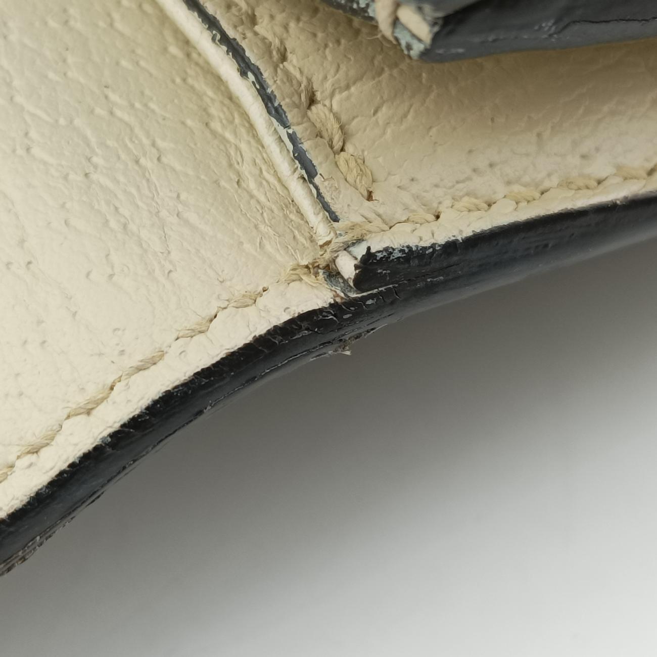 Queen Margaret White x Beige x Red x Green PVC coated canvas×Leather 476541 G029700866クイーン マーガレット ホワイト×ベージュ×レッド×グリーン PVCコーティングキャンバス×レザー 476541 G029700866