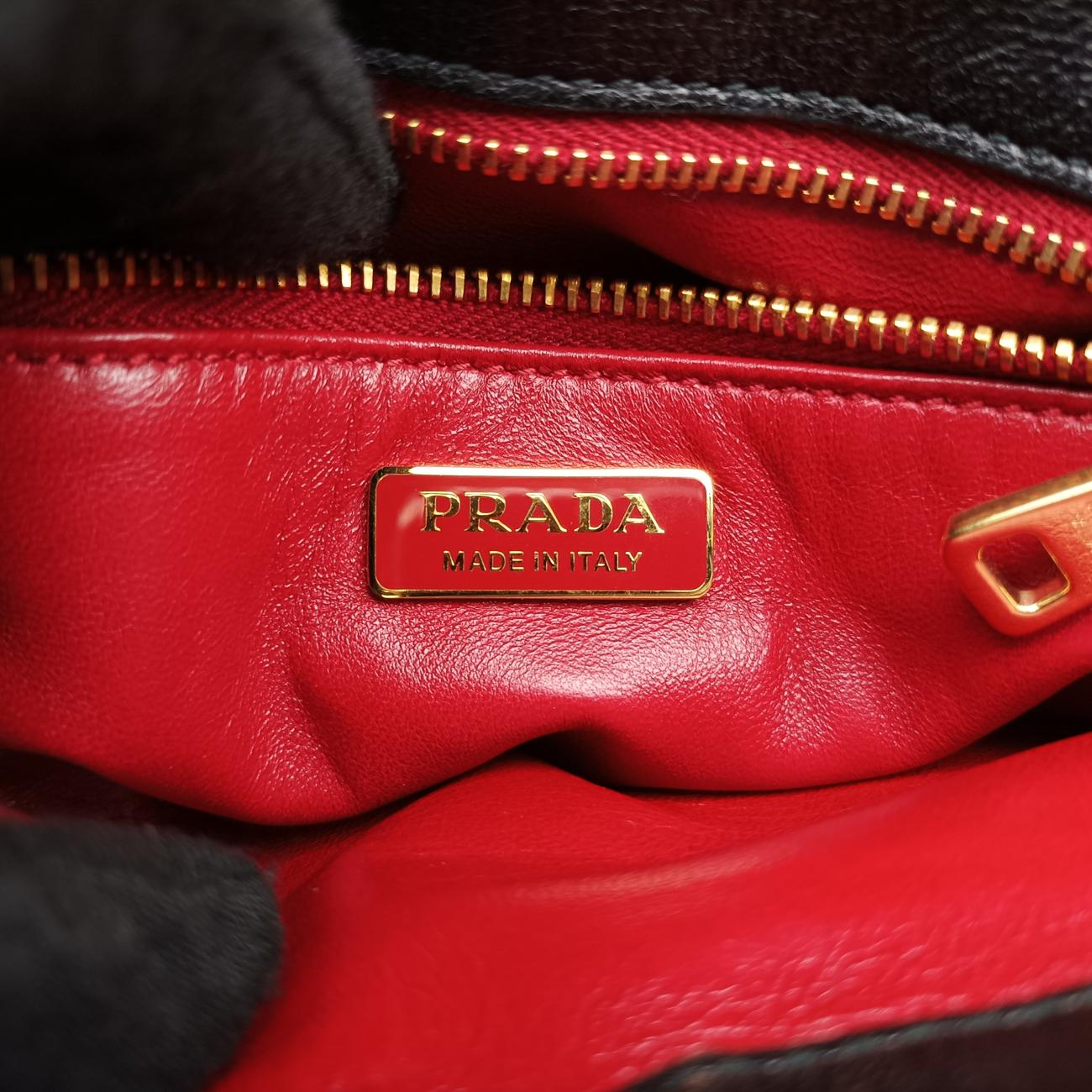 Robot Flap Black×Multicolour Leather 1BD055 117 Gロボットフラップ ブラック×マルチカラー レザー 1BD055 117 G