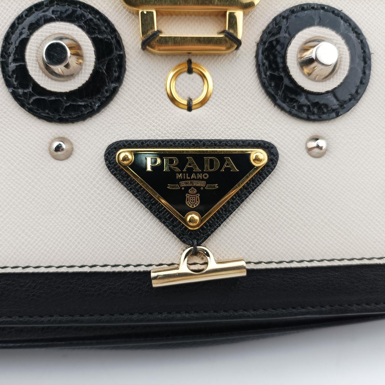 Robot Flap Black×Multicolour Leather 1BD055 117 Gロボットフラップ ブラック×マルチカラー レザー 1BD055 117 G