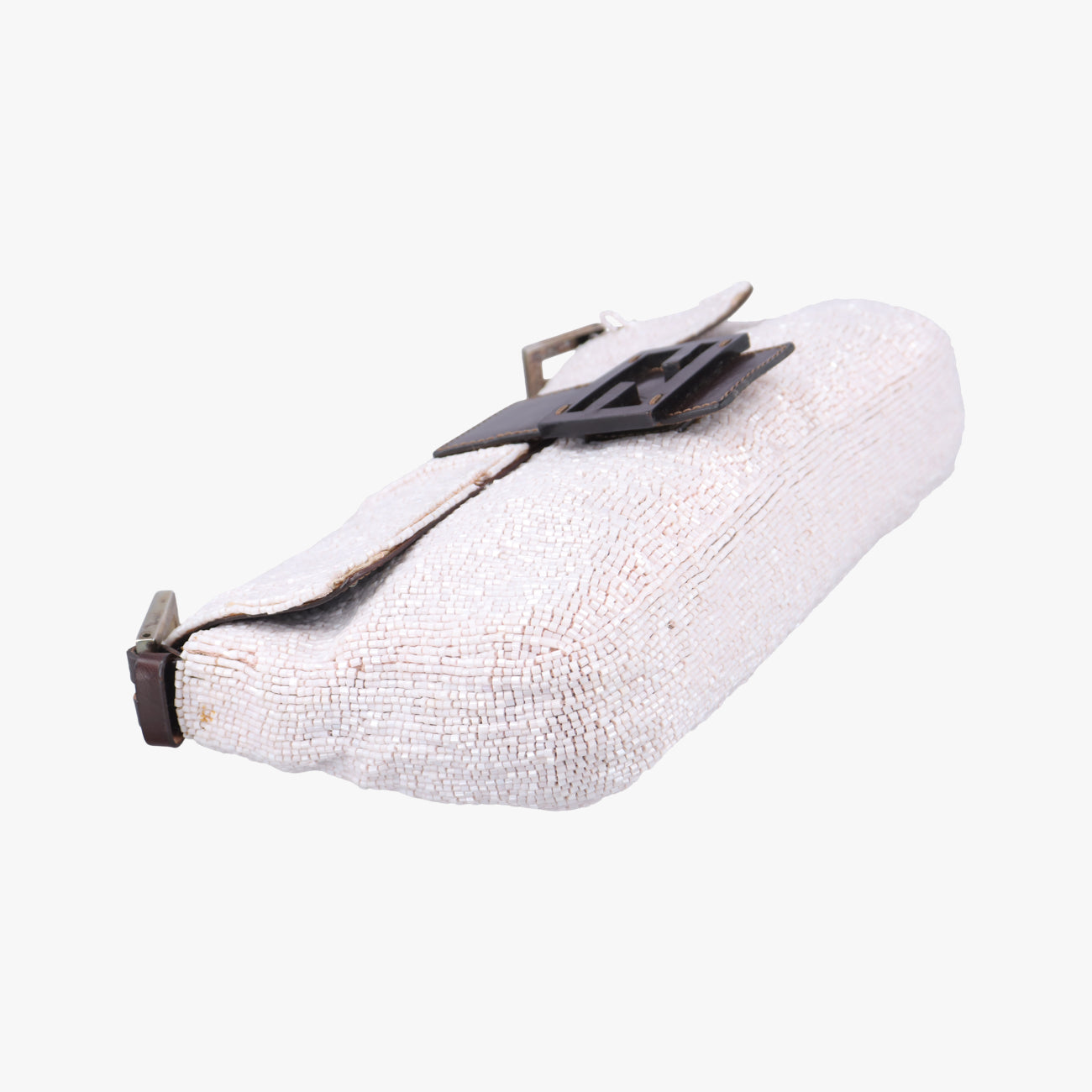 Baguette White×Brown Beaded Lot number unknownマンマバケット ホワイト×ブラウン ビーズ 製番不明