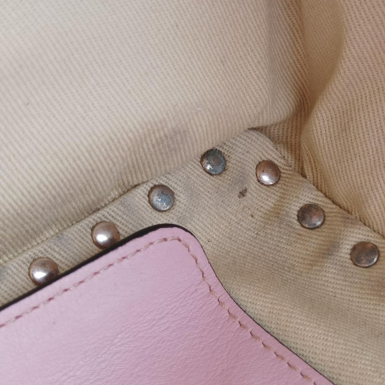 Rockstud Pink Leather Lot number unknownロックスタッズ ピンク レザー 製番不明
