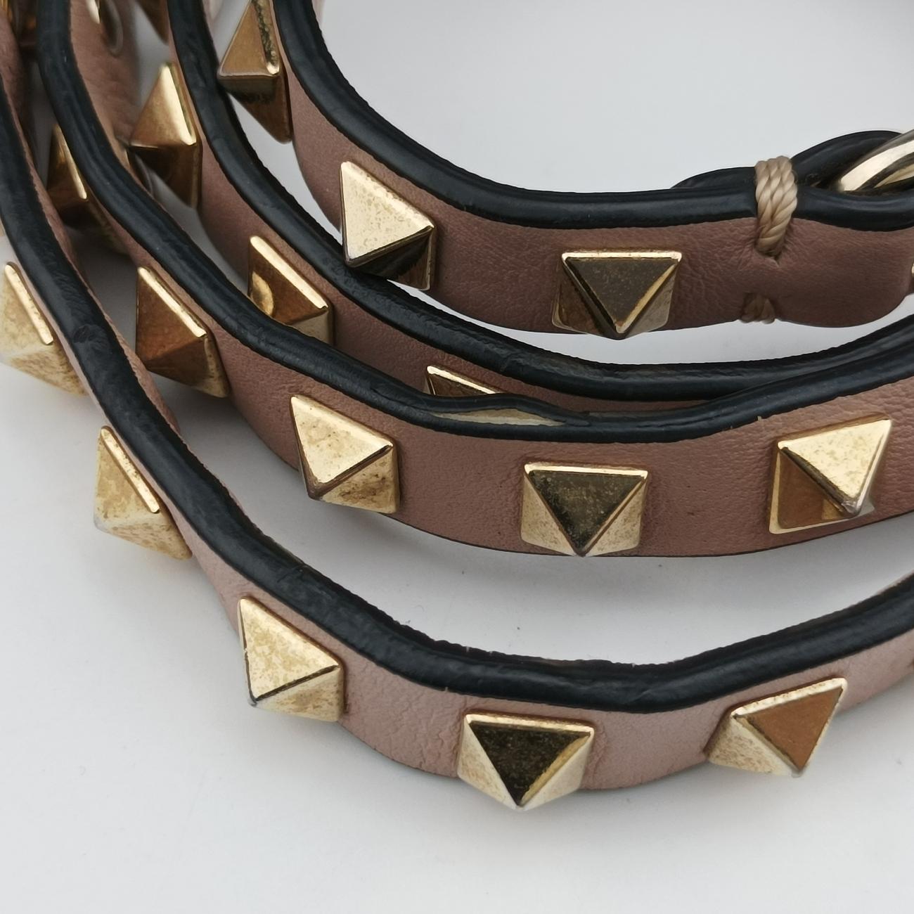 Rockstud Pink Leather Lot number unknownロックスタッズ ピンク レザー 製番不明