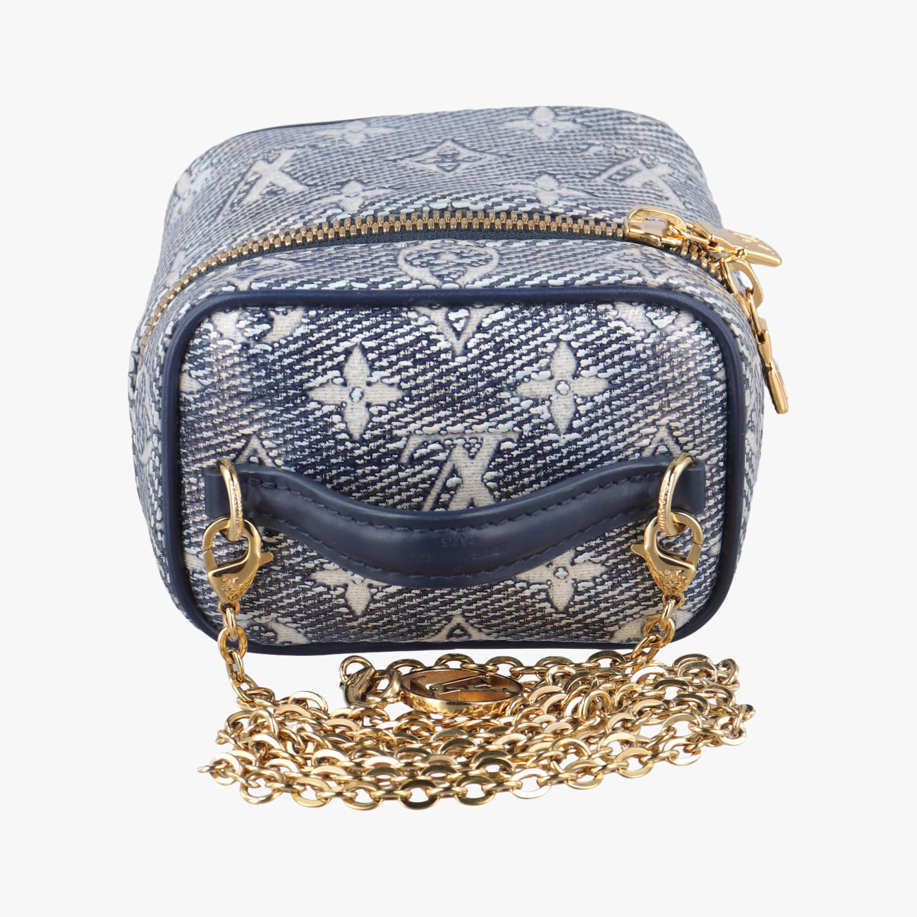 Micro Vanity Navy x Gray MONOGRAM JACQUARD DENIM M82467 ICチップマイクロ バニティ ネイビー×グレー モノグラム ジャカード デニム M82467 ICチップ