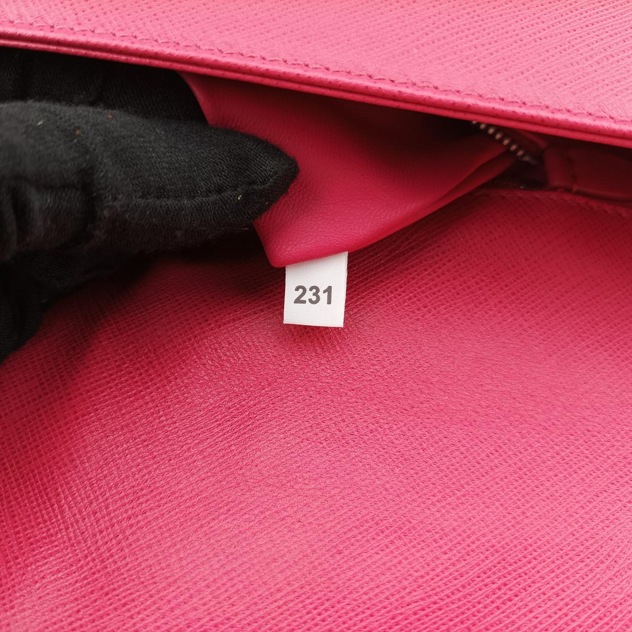 Double Turnlock Pink SAFFIANO Leather BR5083 231ダブル ターンロック ピンク サフィアーノレザー BR5083 231