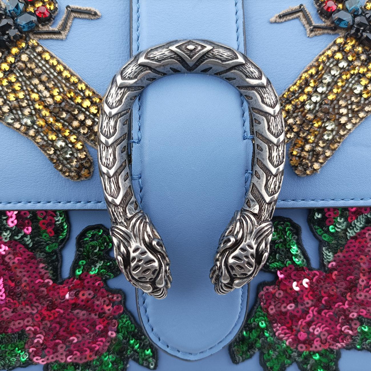 Dionysus Blue×multicolor Leather 448075 F021475333ディオニュソス ブルー×マルチカラー レザー 448075 F021475333