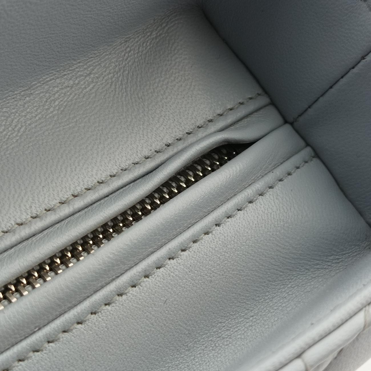 Lady Dior Blue x Light Blue lambskin 15-BO-0163レディディオール ブルー×ライトブルー ラムスキン 15-BO-0163