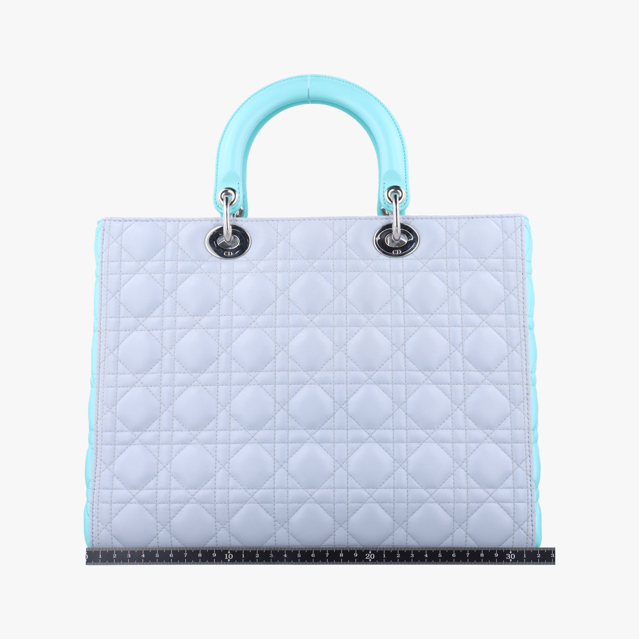 Lady Dior Blue x Light Blue lambskin 15-BO-0163レディディオール ブルー×ライトブルー ラムスキン 15-BO-0163