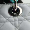 Lady Dior Blue x Light Blue lambskin 15-BO-0163レディディオール ブルー×ライトブルー ラムスキン 15-BO-0163