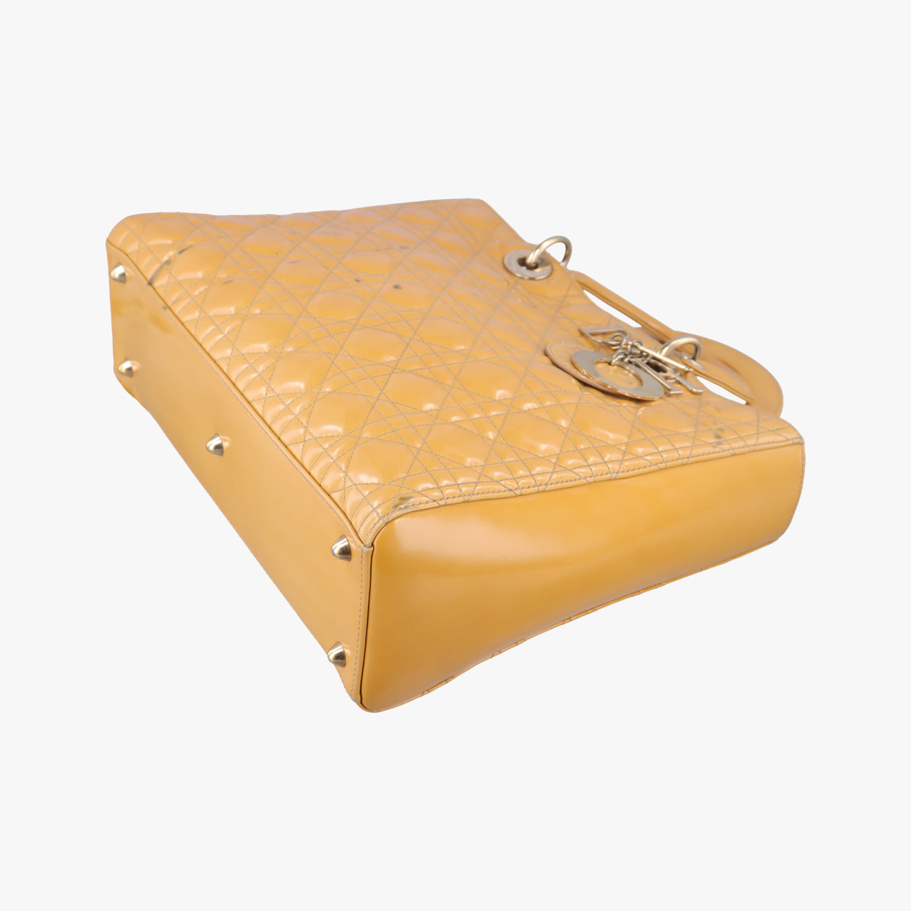 Lady Dior Beige Patent 16-BO-0191 Bレディディオール ラージ ベージュ パテント 16-BO-0191 B