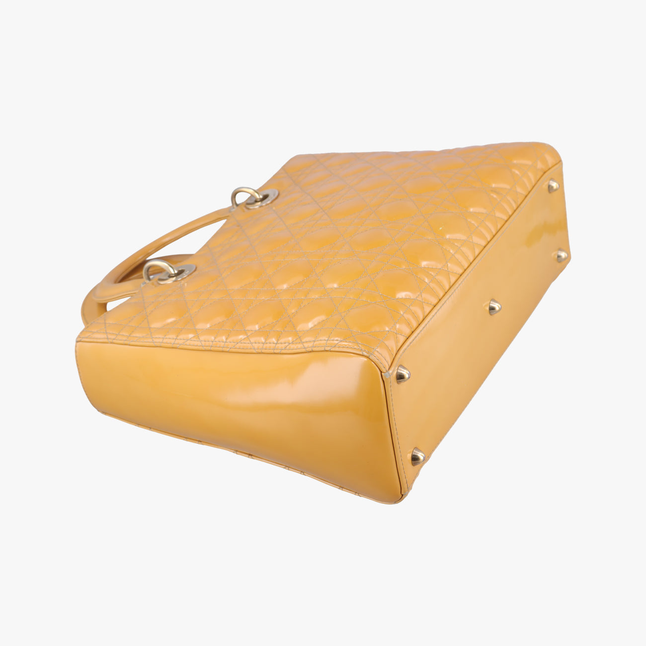 Lady Dior Beige Patent 16-BO-0191 Bレディディオール ラージ ベージュ パテント 16-BO-0191 B