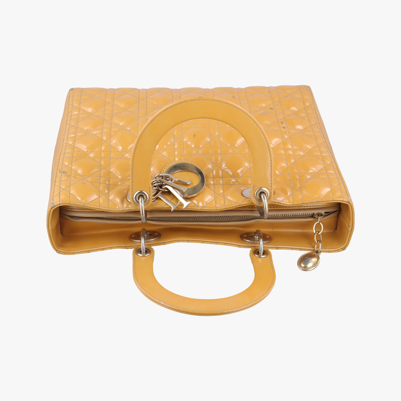 Lady Dior Beige Patent 16-BO-0191 Bレディディオール ラージ ベージュ パテント 16-BO-0191 B