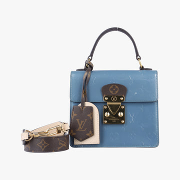 Spring Street PM Blue x Brown Vernis M91029 NZ4188スプリングストリートPM ブルー×ブラウン ヴェルニ M91029 NZ4188