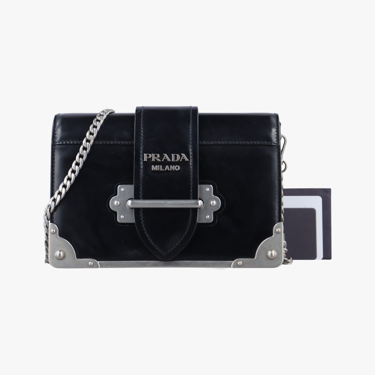 Cahier Black Leather 1BH018 25カイエ ブラック レザー 1BH018 25