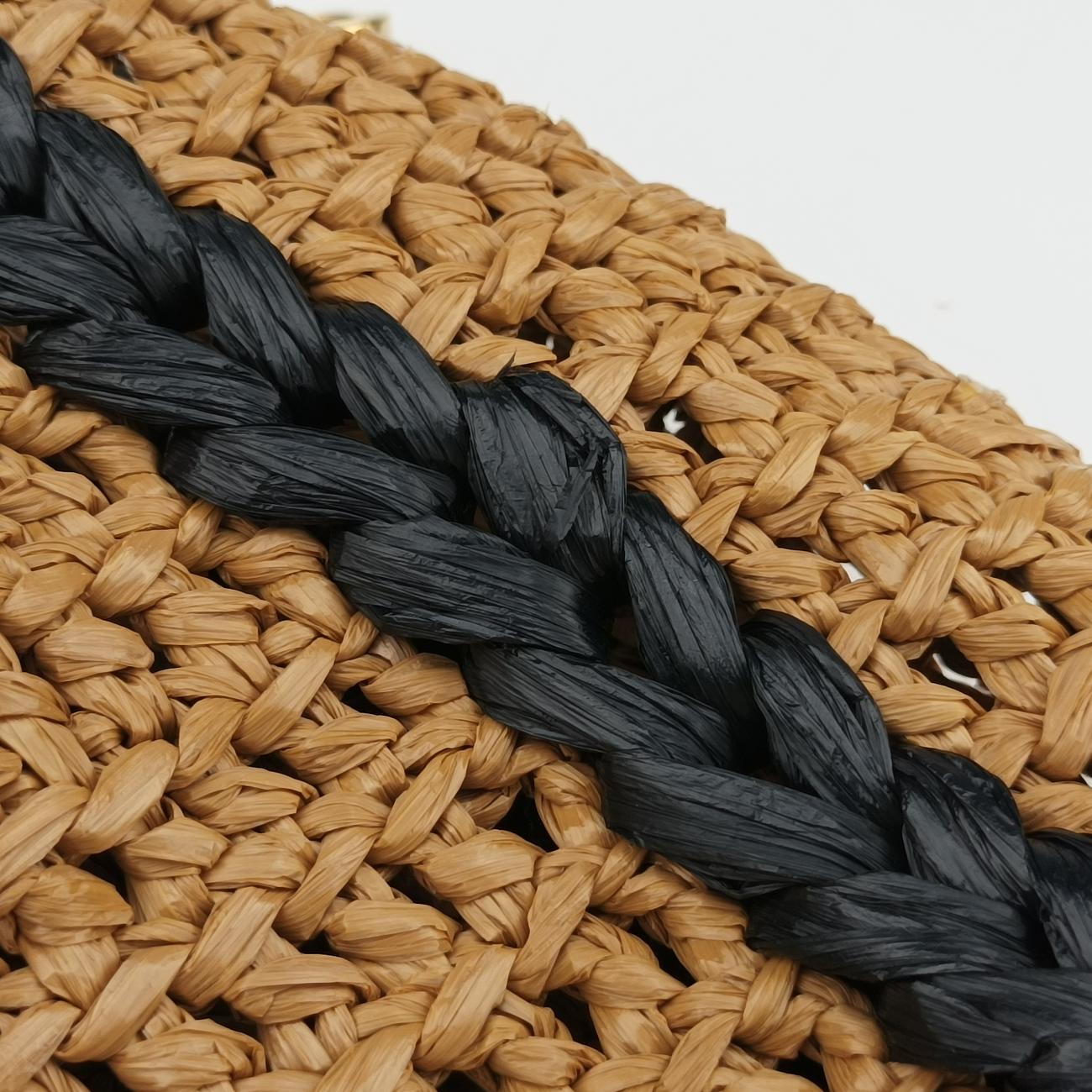 GG Marmont Yellow×Black straw 574432 H028780944GGマーモント イエロー×ブラック ストロー 574432 H028780944