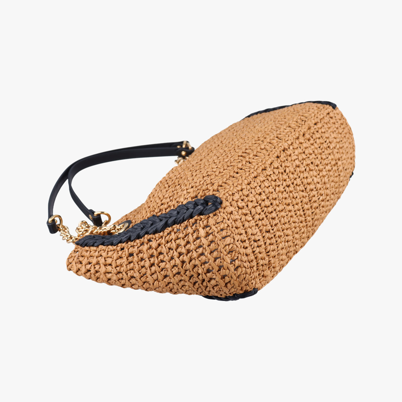 GG Marmont Yellow×Black straw 574432 H028780944GGマーモント イエロー×ブラック ストロー 574432 H028780944