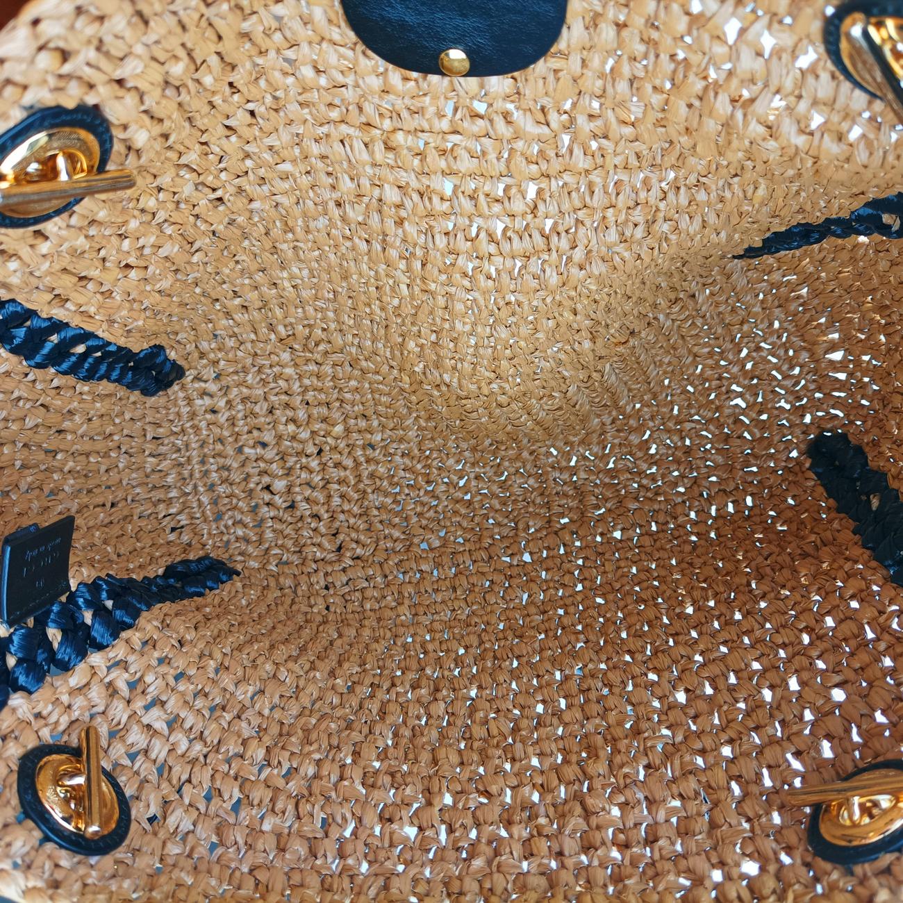 GG Marmont Yellow×Black straw 574432 H028780944GGマーモント イエロー×ブラック ストロー 574432 H028780944