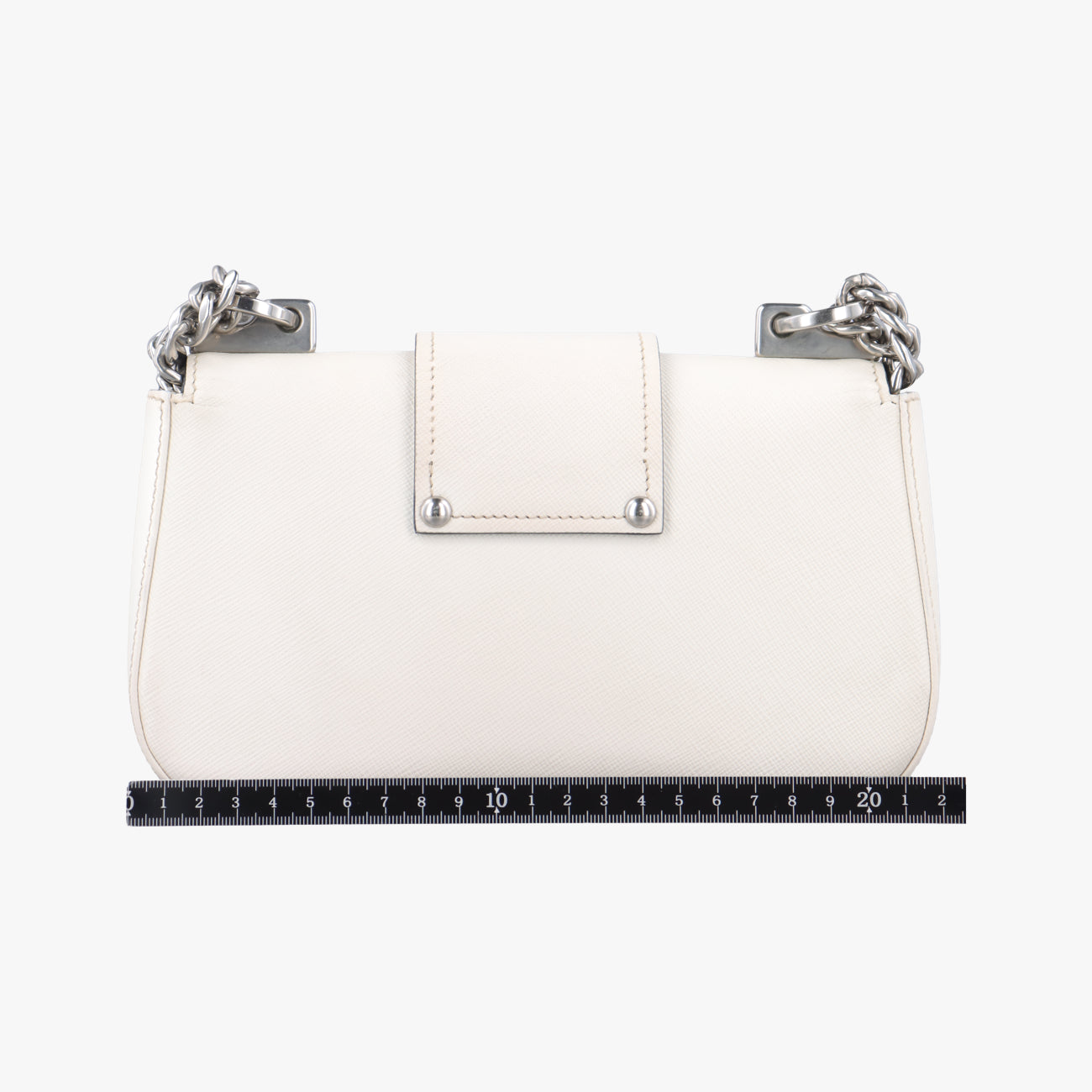 Sidonie White SAFFIANO　Leather 1BD219 25 Mシドニー ホワイト サフィアーノレザー 1BD219 25 M
