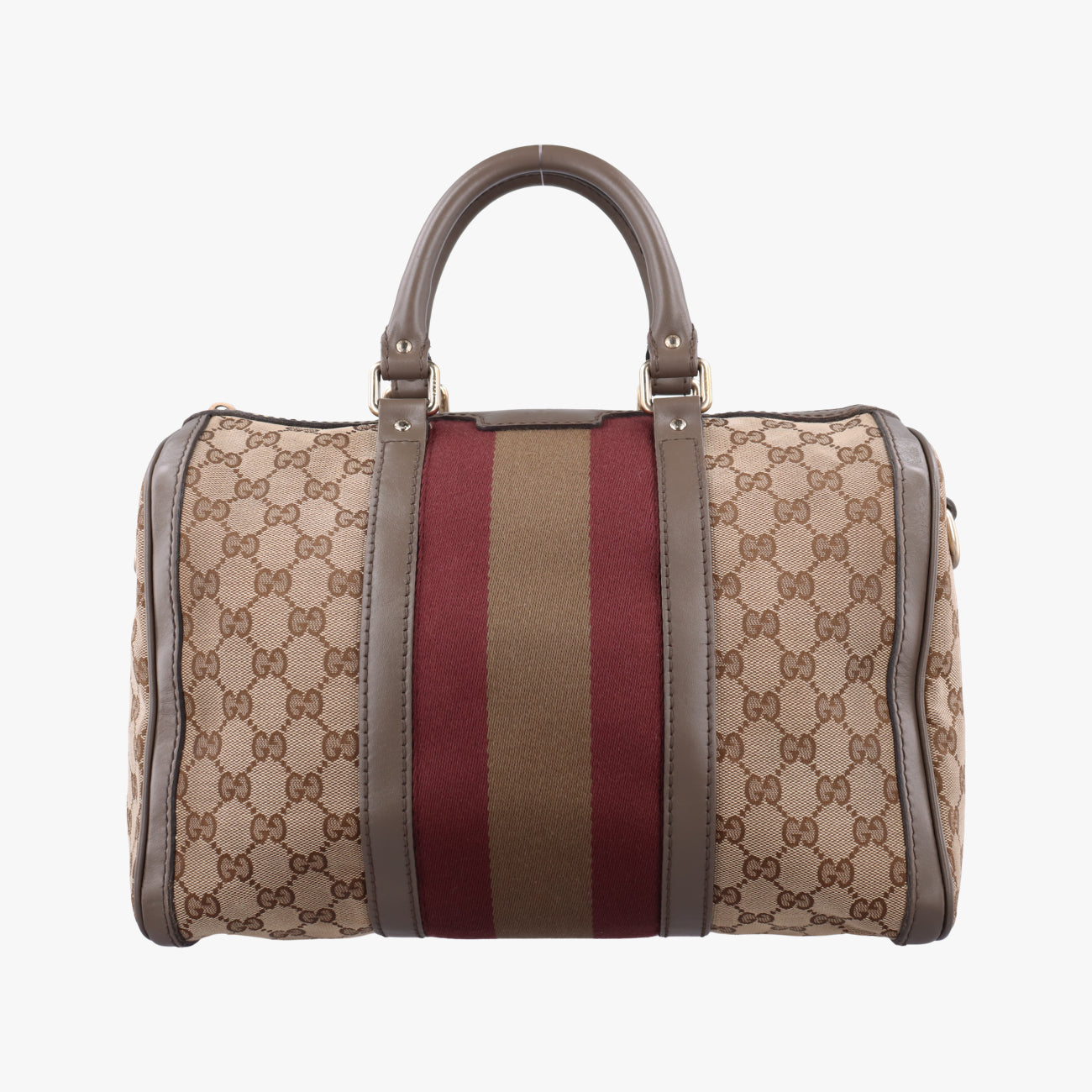 Sherry Line Beige×Burgundy canvas×Leather 247205 D016640384シェリーライン ベージュ×ワインレッド キャンバス×レザー 247205 D016640384