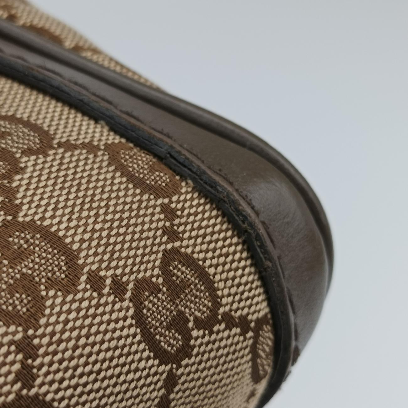 Sherry Line Beige×Burgundy canvas×Leather 247205 D016640384シェリーライン ベージュ×ワインレッド キャンバス×レザー 247205 D016640384