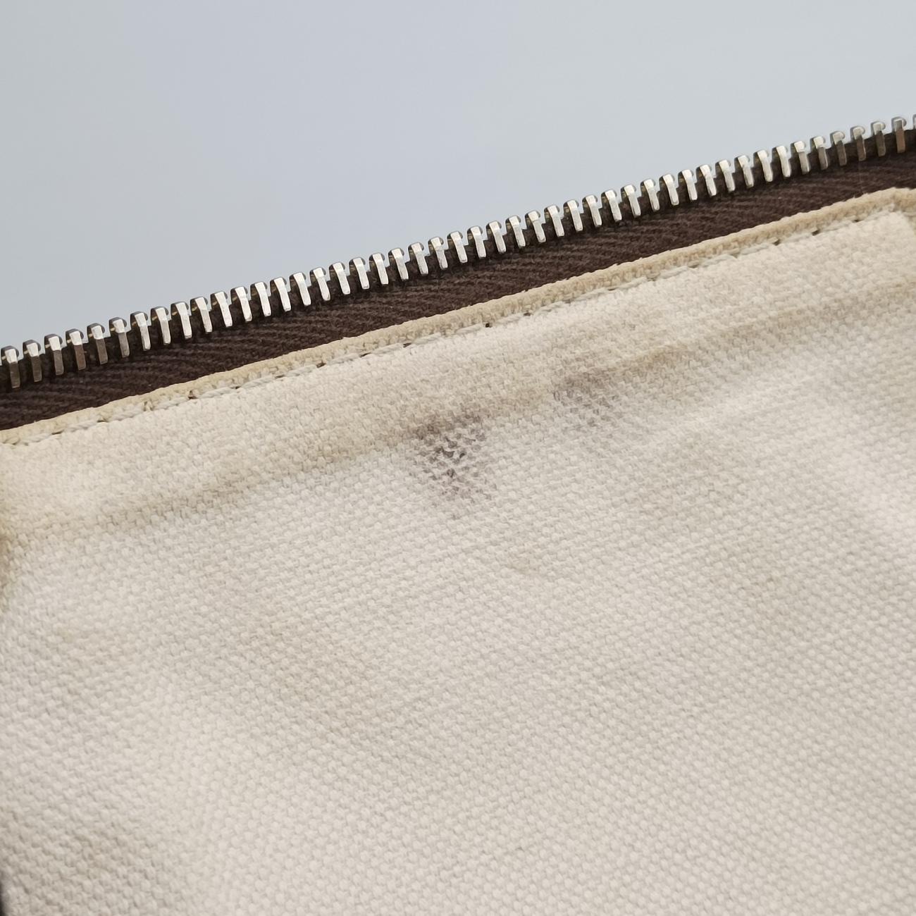 Sherry Line Beige×Burgundy canvas×Leather 247205 D016640384シェリーライン ベージュ×ワインレッド キャンバス×レザー 247205 D016640384