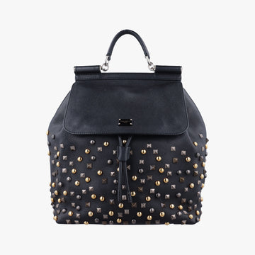 studs Black leather 60スタッズ ブラック レザー 60