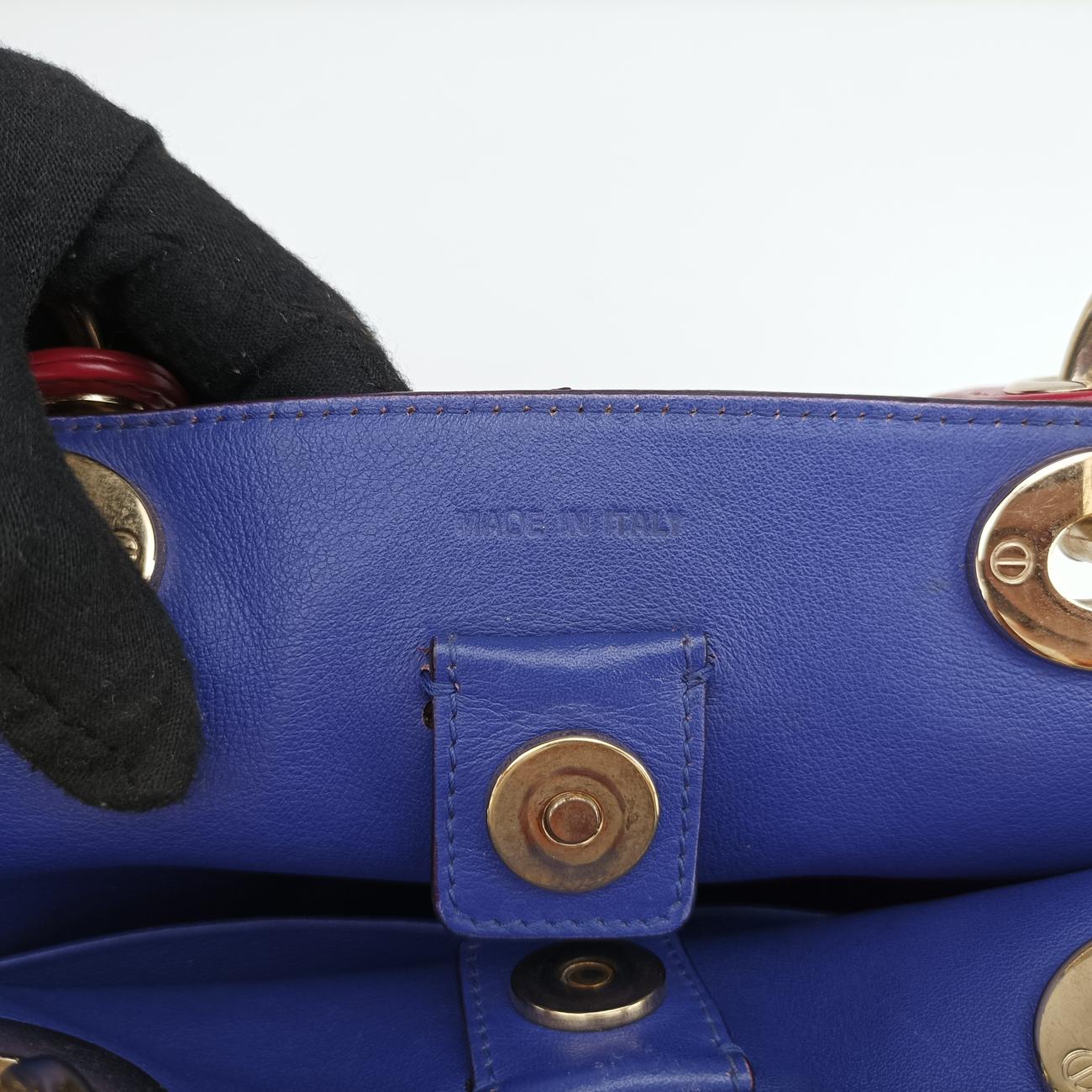 Diorissimo Beige×Red Leather 09-MA-0172ディオリッシモ ベージュ×レッド レザー 09-MA-0172