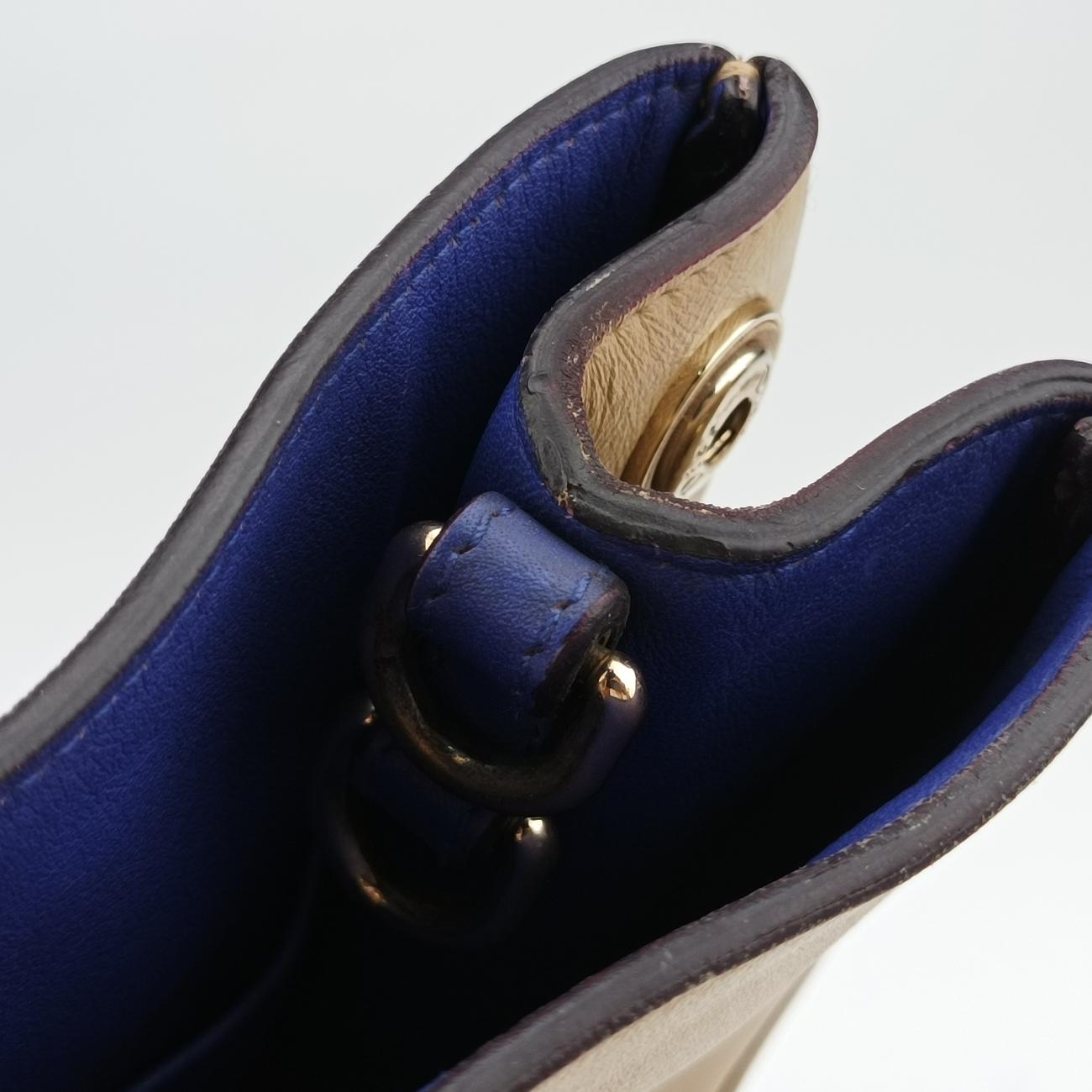 Diorissimo Beige×Red Leather 09-MA-0172ディオリッシモ ベージュ×レッド レザー 09-MA-0172