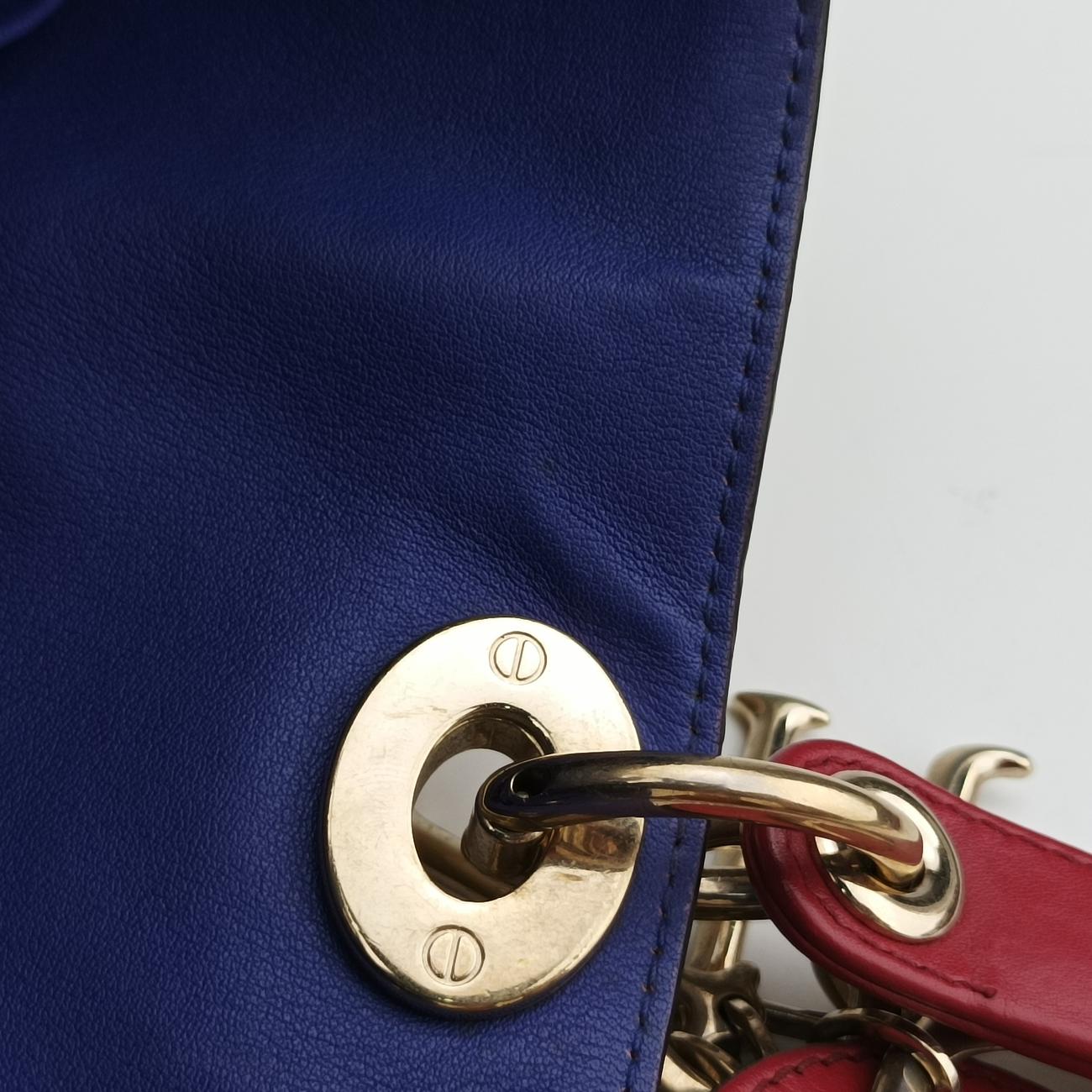 Diorissimo Beige×Red Leather 09-MA-0172ディオリッシモ ベージュ×レッド レザー 09-MA-0172