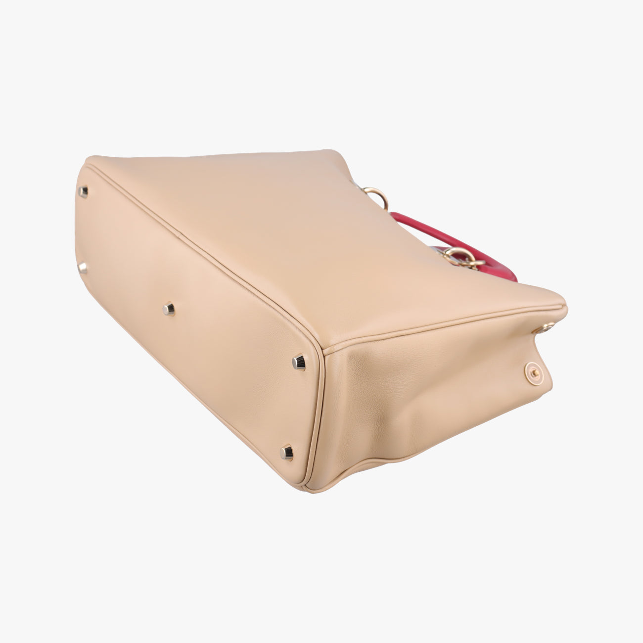 Diorissimo Beige×Red Leather 09-MA-0172ディオリッシモ ベージュ×レッド レザー 09-MA-0172