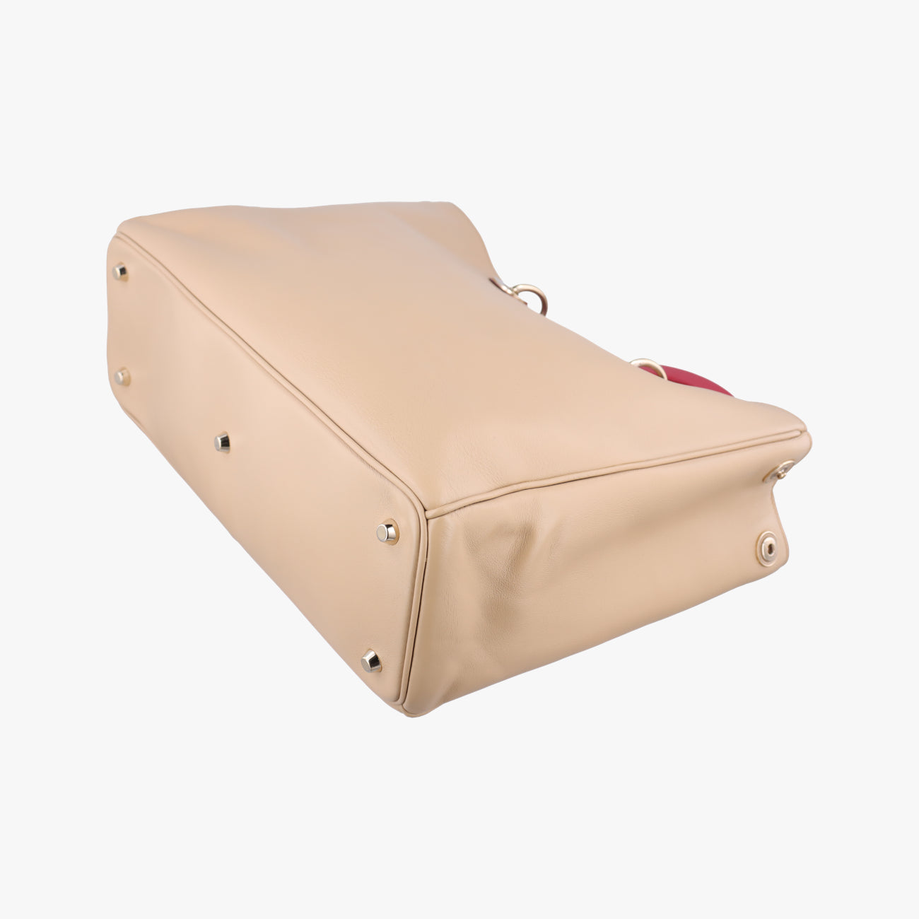 Diorissimo Beige×Red Leather 09-MA-0172ディオリッシモ ベージュ×レッド レザー 09-MA-0172